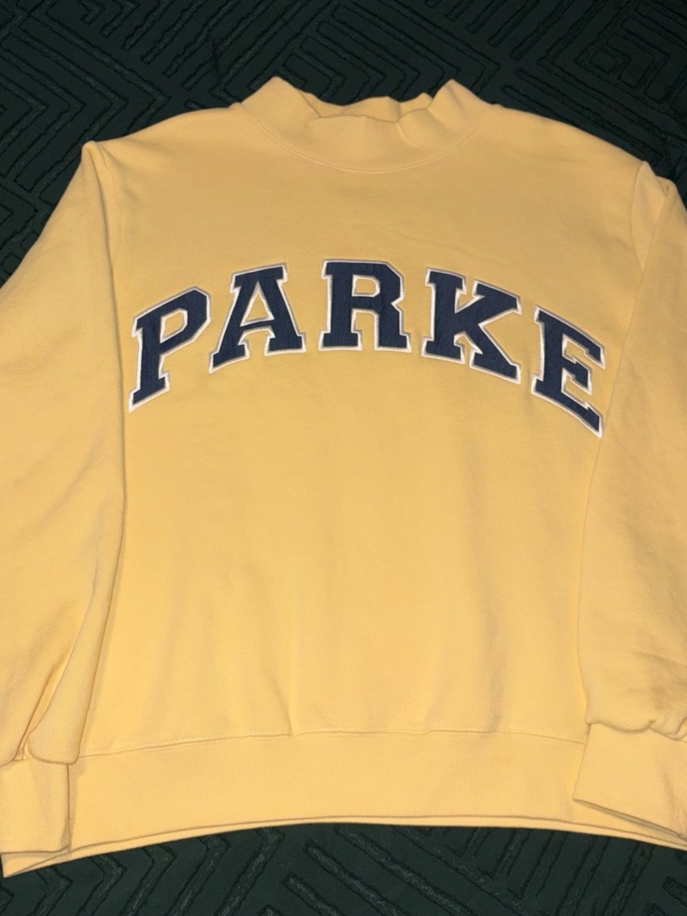 Parke Cake Batter Varsity Mockneck